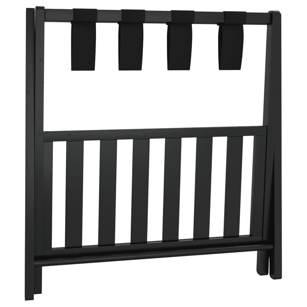 Suport Pentru Bagaje, Negru, 68X38X58 Cm, Bambus