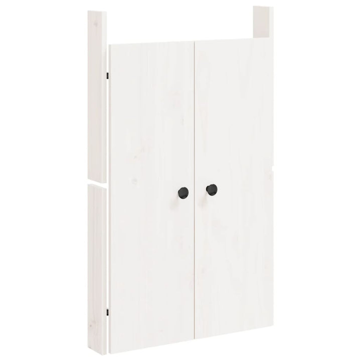 Dulapuri De Bucătărie De Exterior, 3 Buc., Alb, Lemn Masiv Pin