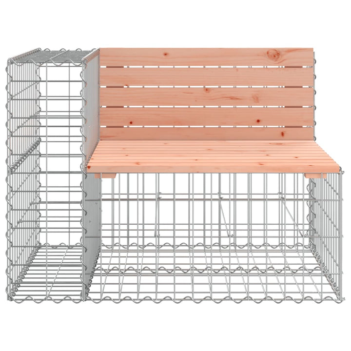 Bancă De Grădină Cu Gabion, 184X71X65,5 Cm, Lemn Masiv Douglas