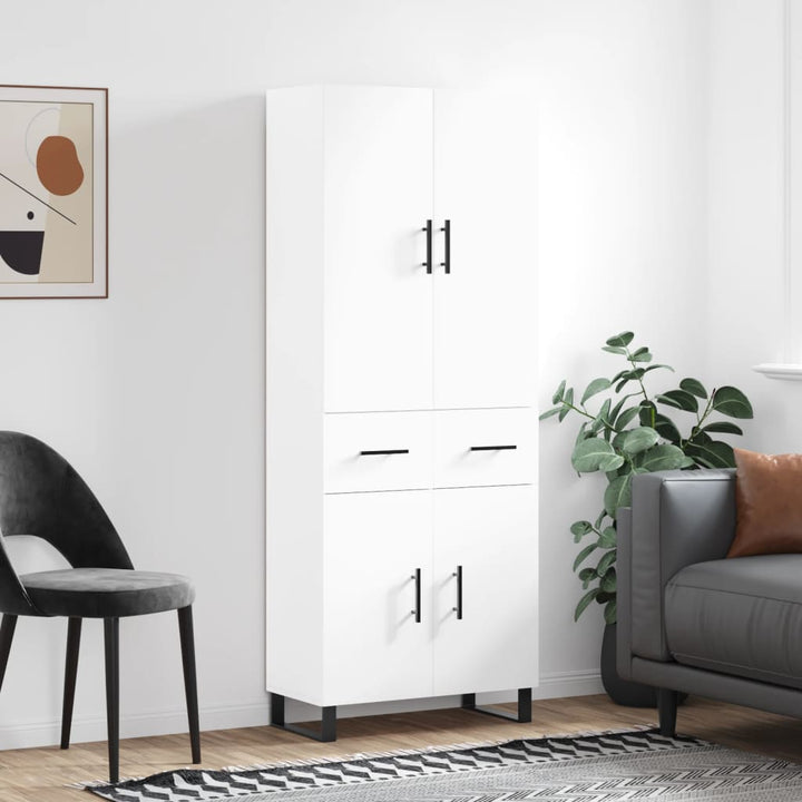 Dulap Înalt, Gri Sonoma, 69,5X34X180 Cm, Lemn Compozit