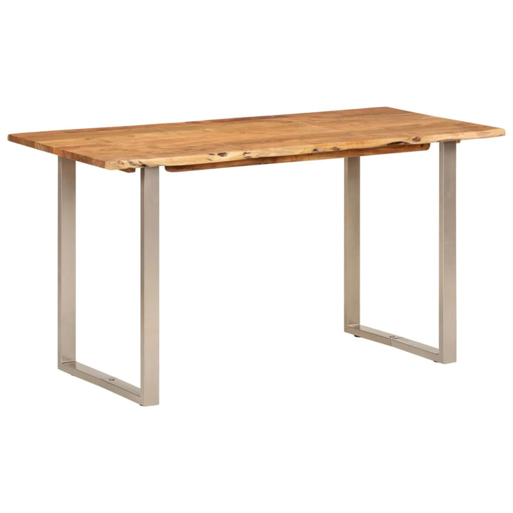 Masă De Bucătărie, 140X70X76 Cm, Lemn Masiv De Acacia