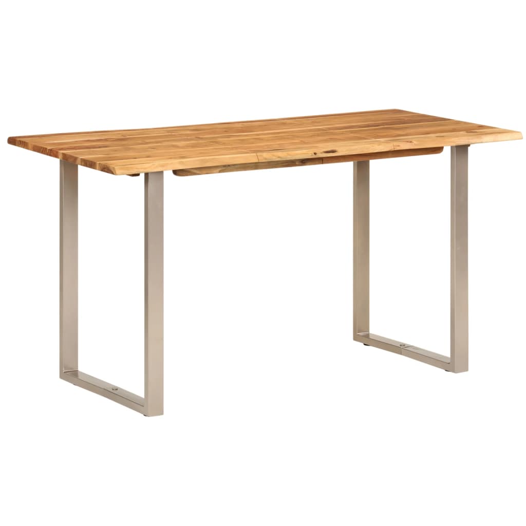 Masă De Bucătărie, 140X70X76 Cm, Lemn Masiv De Acacia