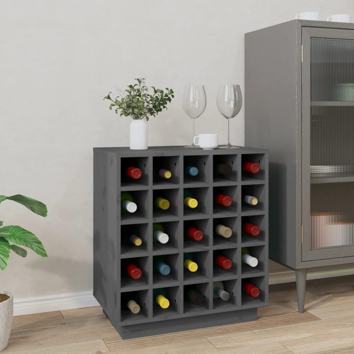 Dulap De Vinuri, , 55,5X34X61 Cm, Lemn Masiv De Pin