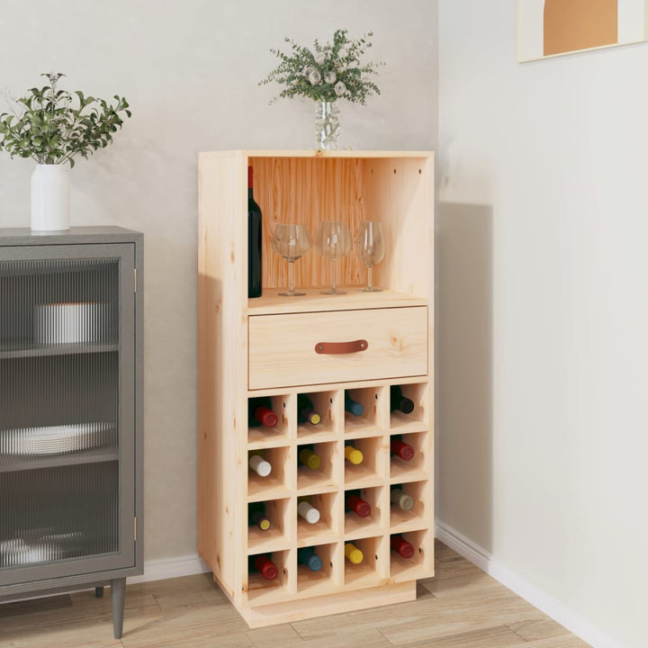 Dulap De Vinuri, , 45X34X100 Cm, Lemn Masiv De Pin