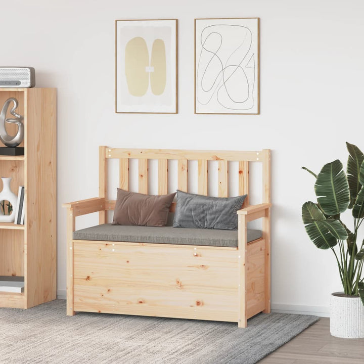 Bancă, 112,5X51,5X96,5 Cm, Lemn Masiv De Pin