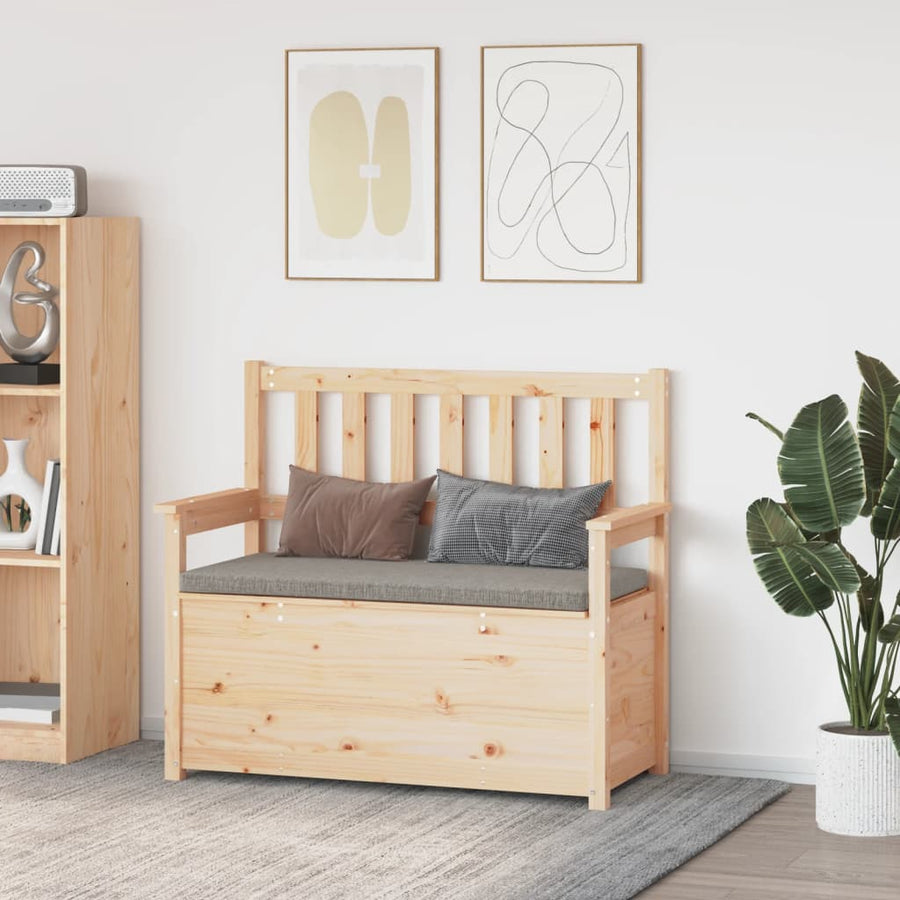 Bancă, 112,5X51,5X96,5 Cm, Lemn Masiv De Pin