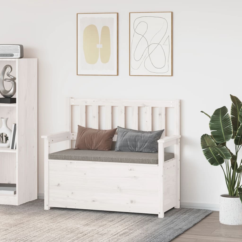 Bancă, 112,5X51,5X96,5 Cm, Lemn Masiv De Pin