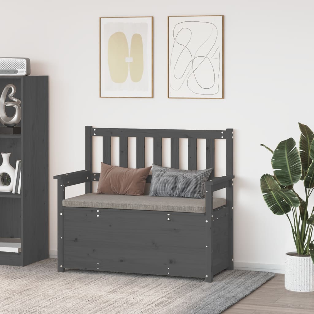 Bancă, 112,5X51,5X96,5 Cm, Lemn Masiv De Pin