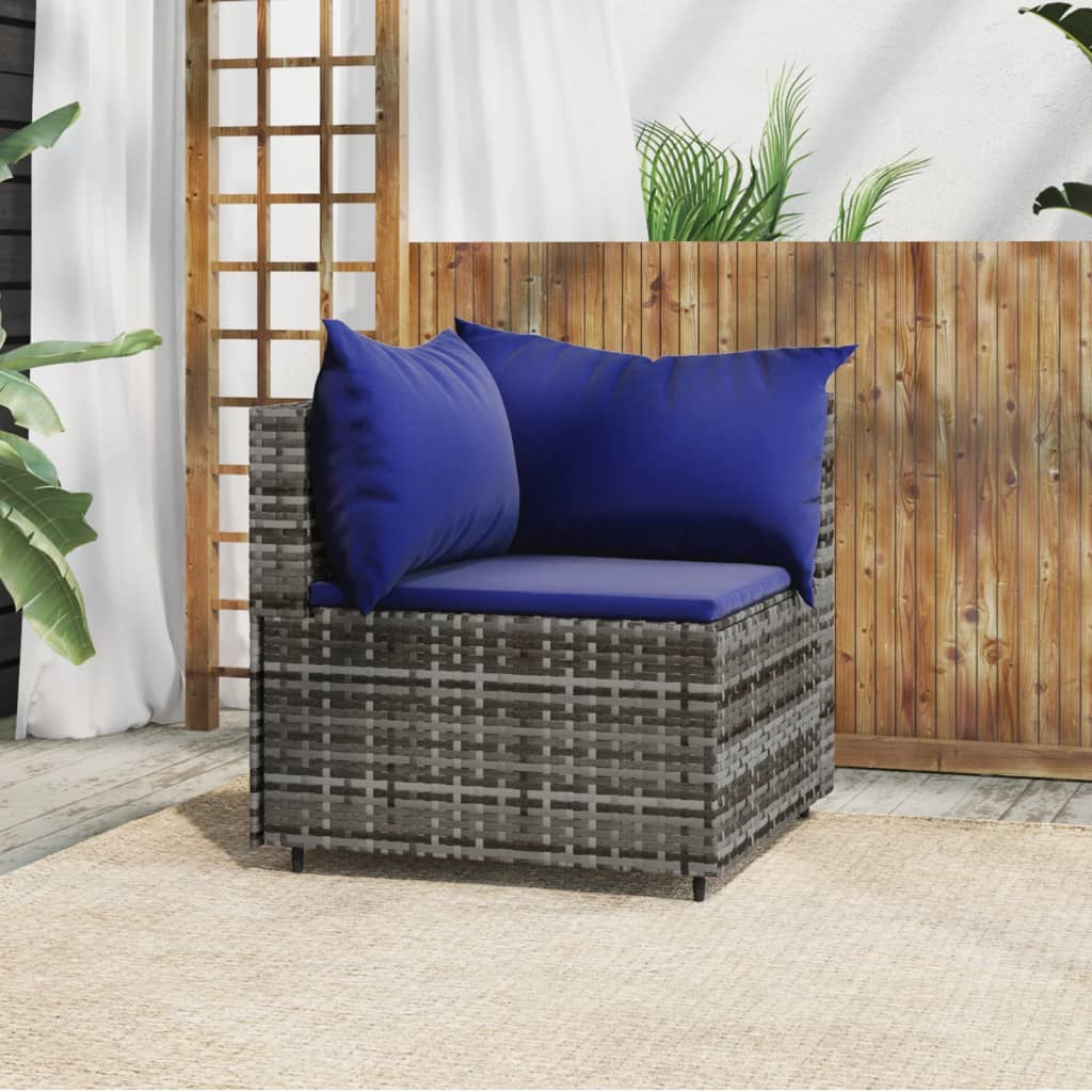 Set Mobilier De Grădină Cu Perne, 3 Piese, Negru, Poliratan