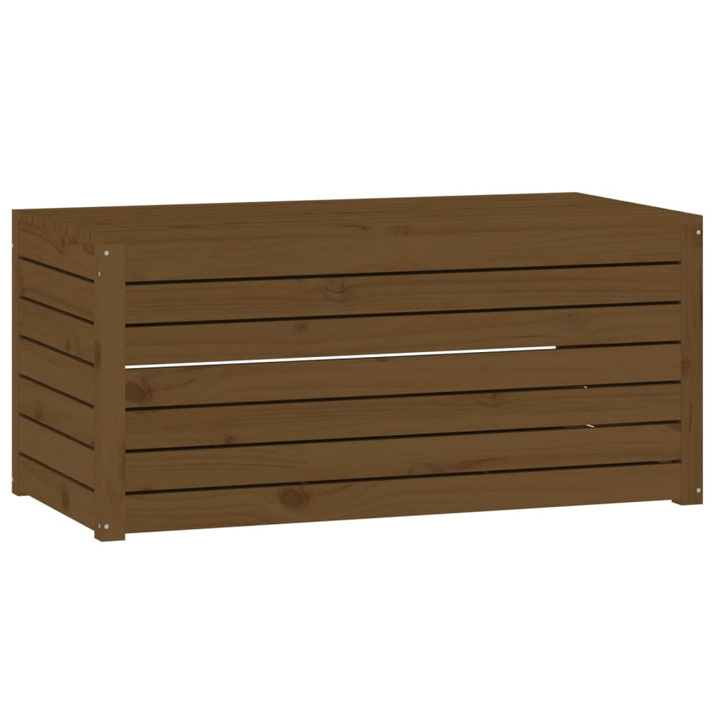 Ladă Depozitare Grădină, Maro, 101X50,5X46,5Cm, Lemn Masiv Pin