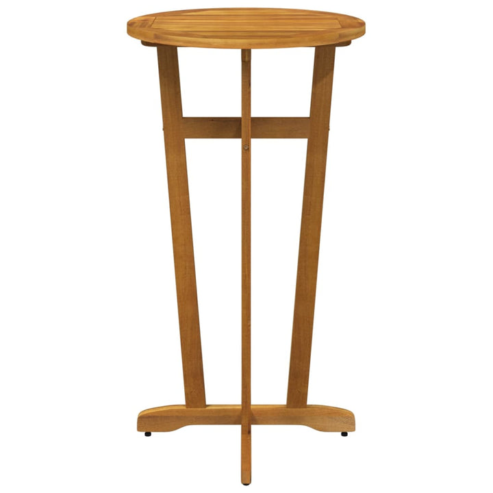 Masă De Bar De Grădină, Ø60X105 Cm, Lemn Masiv De Acacia