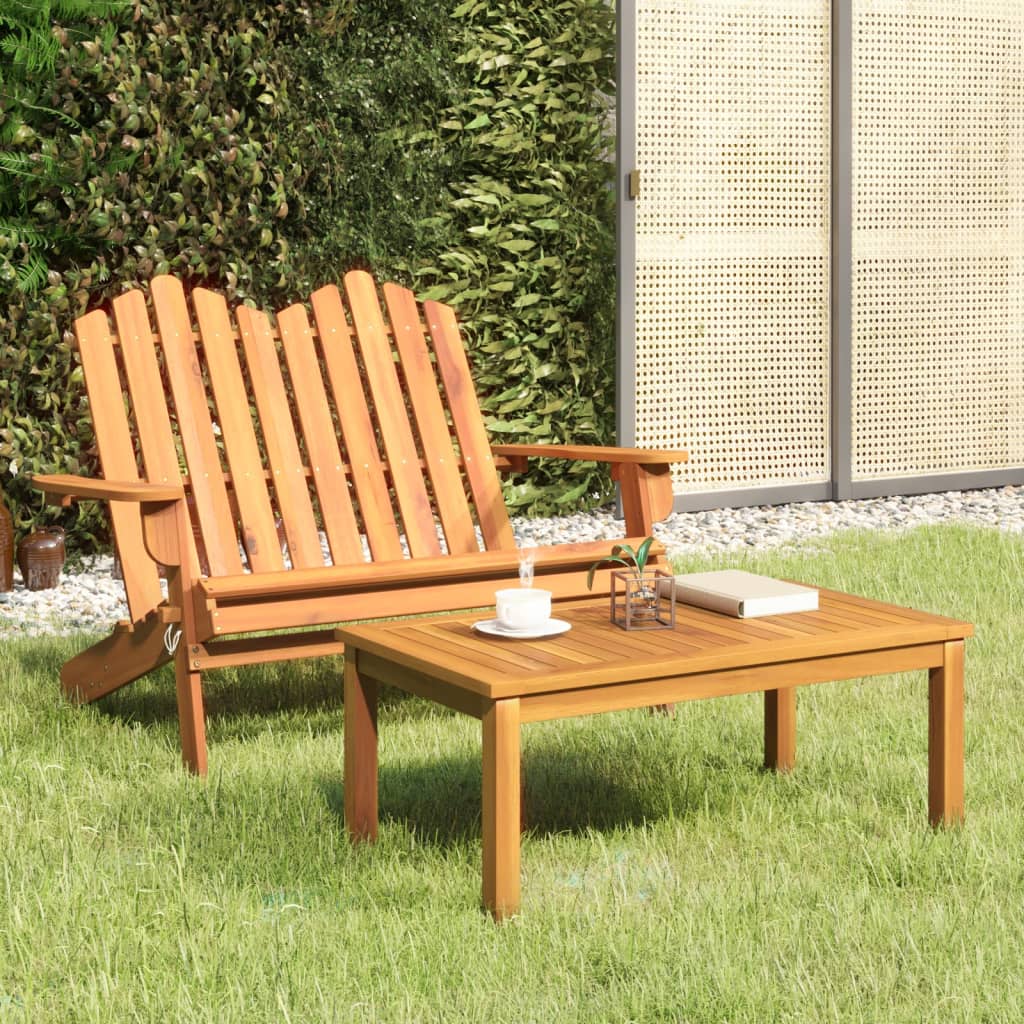 Set Mobilier De Grădină Adirondack, 2 Piese, Lemn Masiv Acacia
