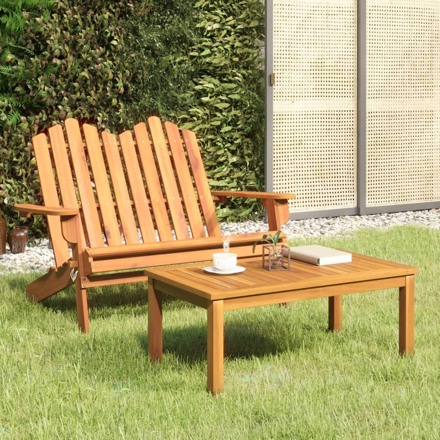 Set Mobilier De Grădină Adirondack, 2 Piese, Lemn Masiv Acacia