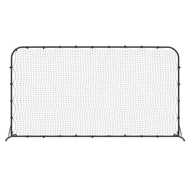 Plasă De Ricoșeu Fotbal, Negru, 366X90X183 Cm, Hdpe