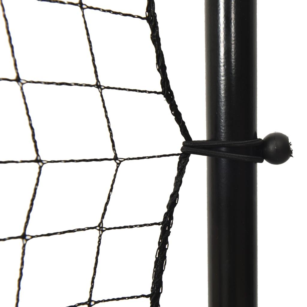 Plasă De Ricoșeu Fotbal, Negru, 366X90X183 Cm, Hdpe