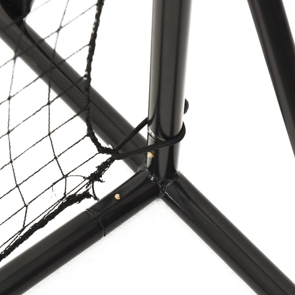 Plasă De Ricoșeu Fotbal, Negru, 366X90X183 Cm, Hdpe