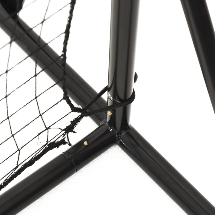 Plasă De Ricoșeu Fotbal, Negru, 366X90X183 Cm, Hdpe