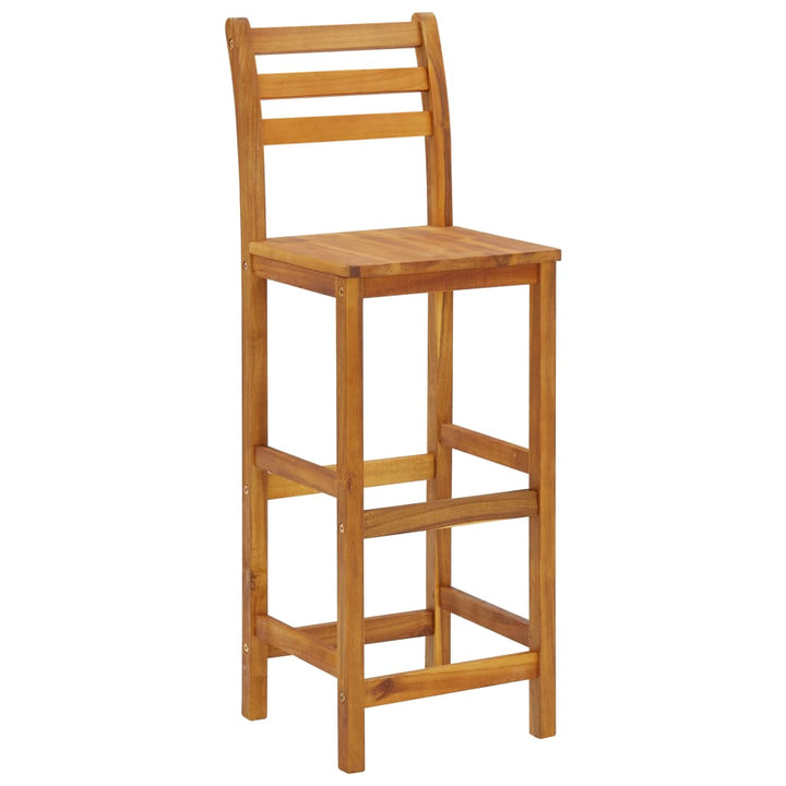 Set Bar De Grădină, 3 Piese, Lemn Masiv De Acacia