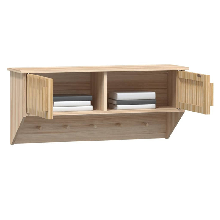 Dulap De Perete Cu Cârlige, 80X24X35,5 Cm, Lemn Prelucrat