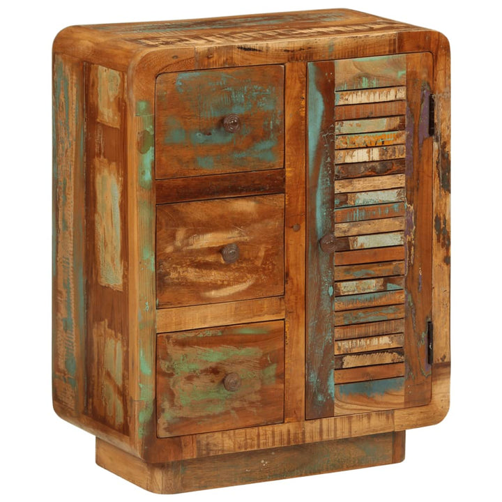 Dulap Cu 3 Uși, 55X30X70 Cm, Lemn Masiv Reciclat