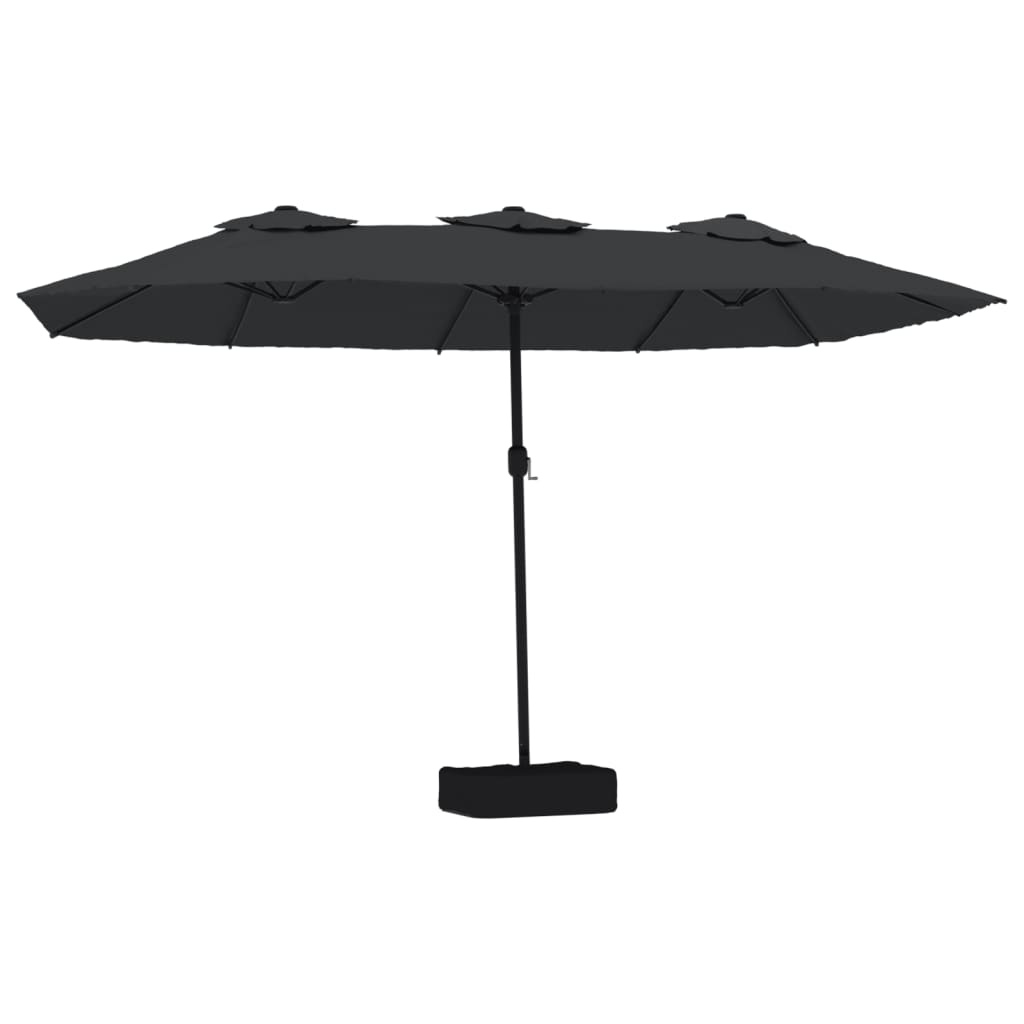 Umbrelă De Grădină Cu Două Capete/Led-Uri, , 449X245 Cm