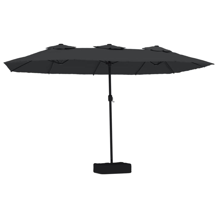 Umbrelă De Grădină Cu Două Capete/Led-Uri, , 449X245 Cm