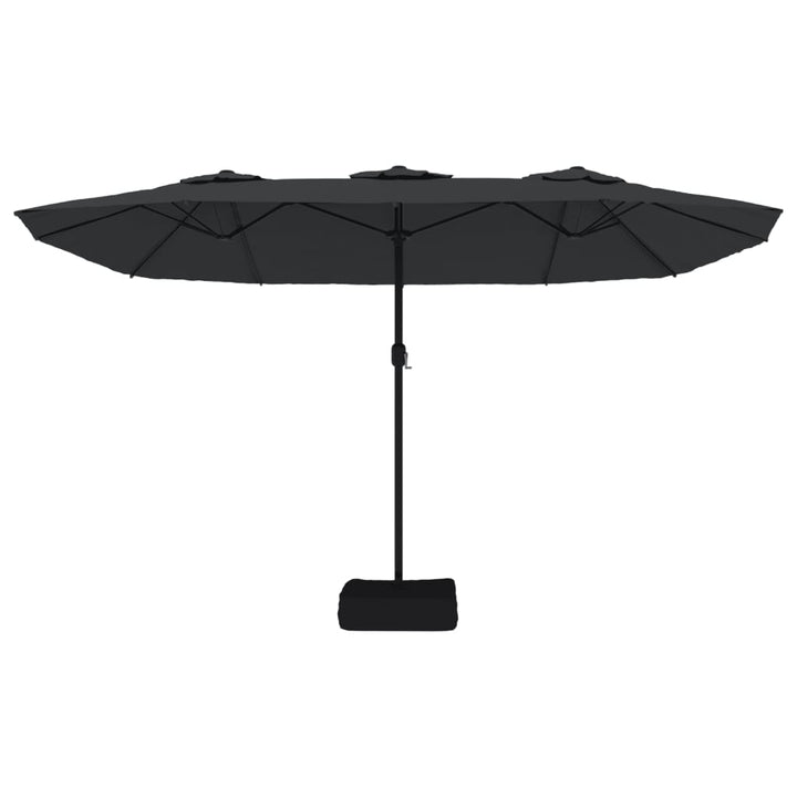Umbrelă De Grădină Cu Două Capete/Led-Uri, , 449X245 Cm