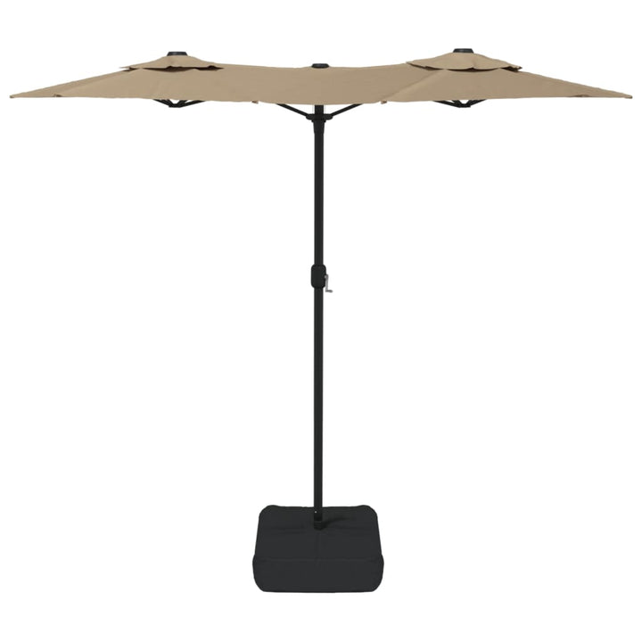 Umbrelă De Grădină Cu Două Capete, Taupe, 316X240 Cm