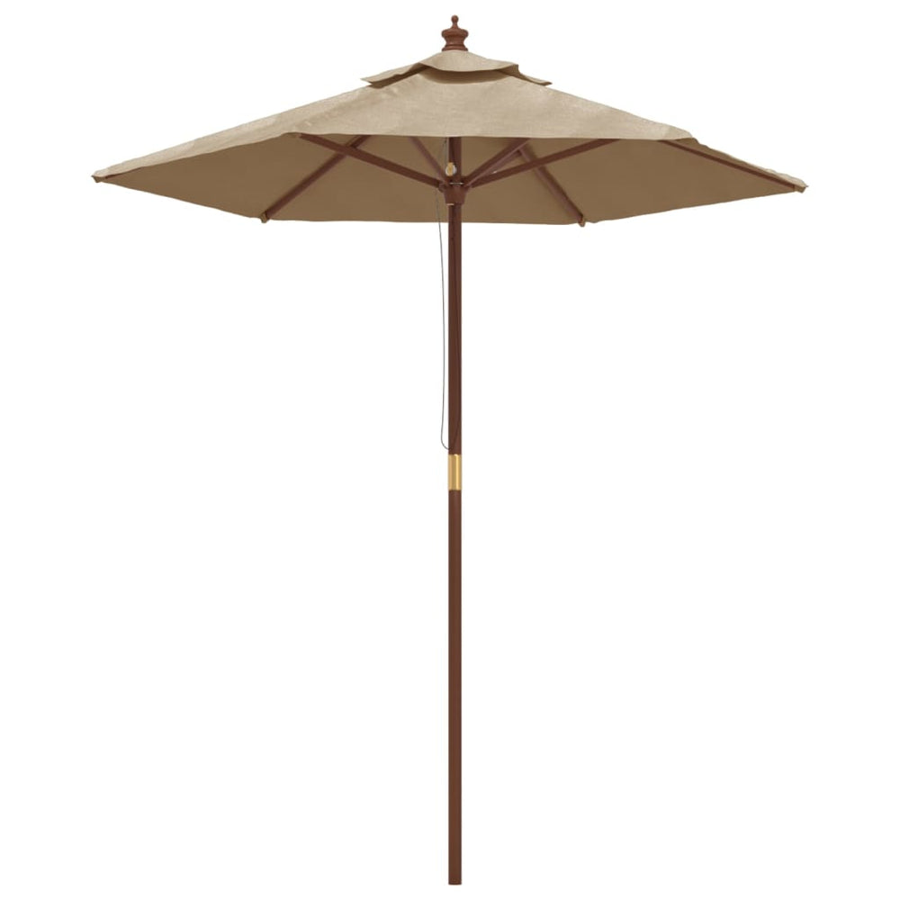 Umbrelă De Soare De Grădină Stâlp Din Lemn 196X231 Cm
