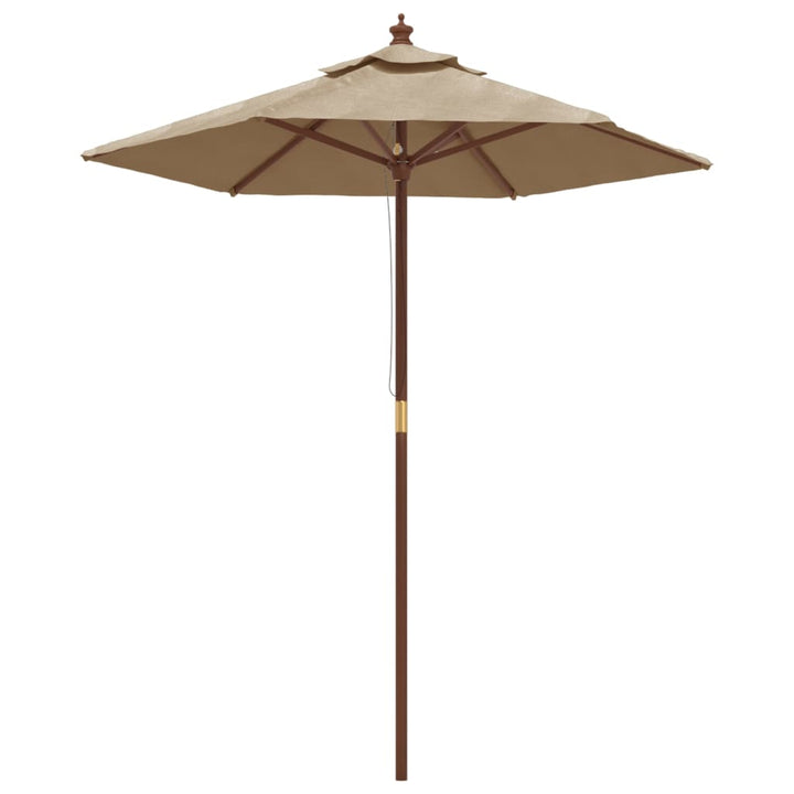 Umbrelă De Soare De Grădină Stâlp Din Lemn 196X231 Cm