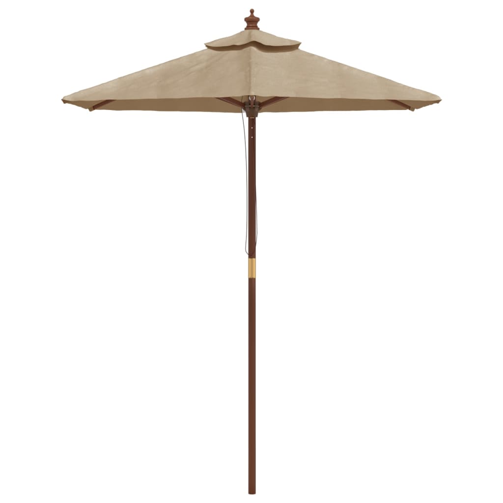Umbrelă De Soare De Grădină Stâlp Din Lemn 196X231 Cm