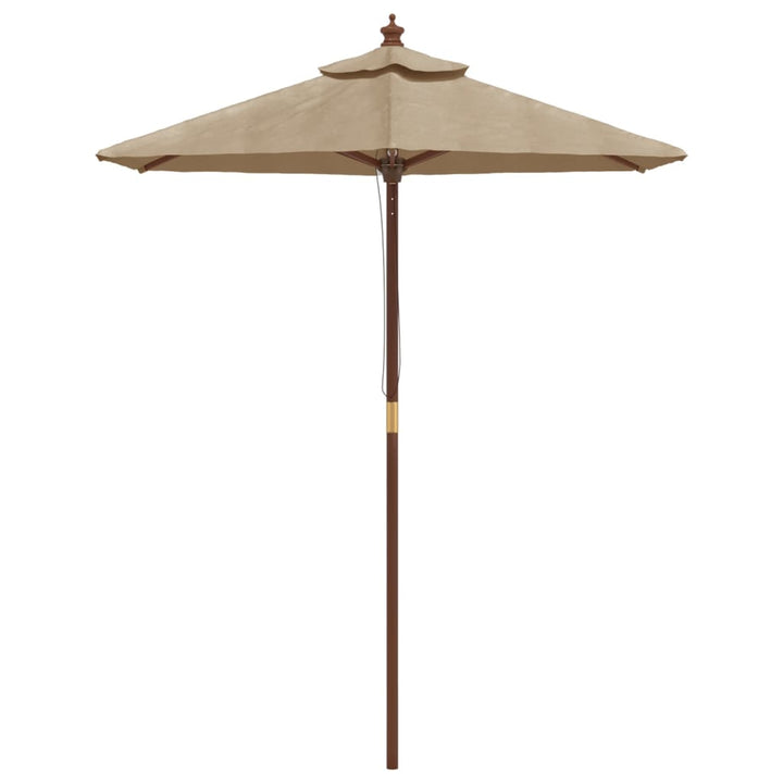 Umbrelă De Soare De Grădină Stâlp Din Lemn 196X231 Cm
