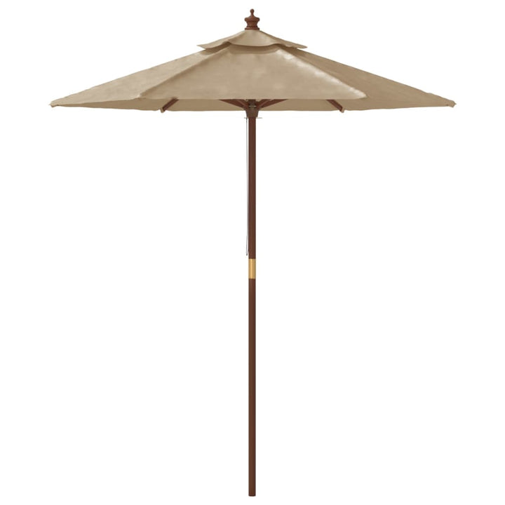 Umbrelă De Soare De Grădină Stâlp Din Lemn 196X231 Cm