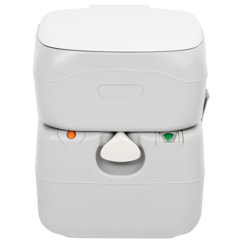 Toaletă Portabilă De Camping, Gri Și Alb, 22+12 L, Hdpe