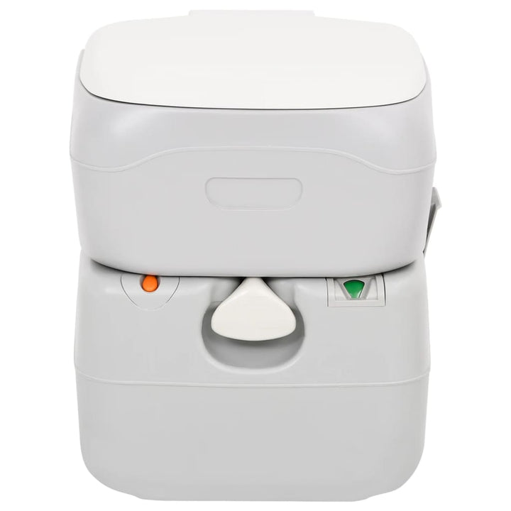 Toaletă Portabilă De Camping, Gri Și Alb, 22+12 L, Hdpe
