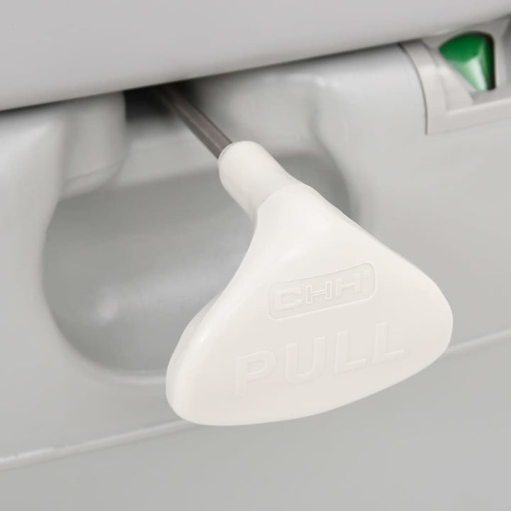 Toaletă Portabilă De Camping, Gri Și Alb, 22+12 L, Hdpe