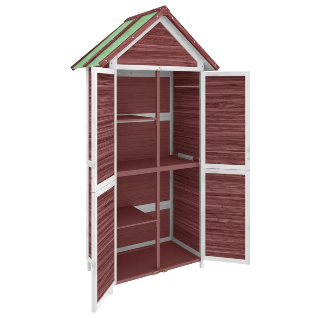 Magazie De Unelte Grădină Cafeniu 89X52,5X175 Cm Lemn Masiv Pin