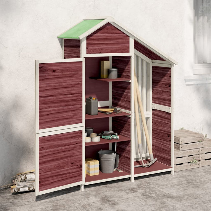 Magazie De Unelte De Grădină 120X53,5X170Cm Lemn Masiv Pin