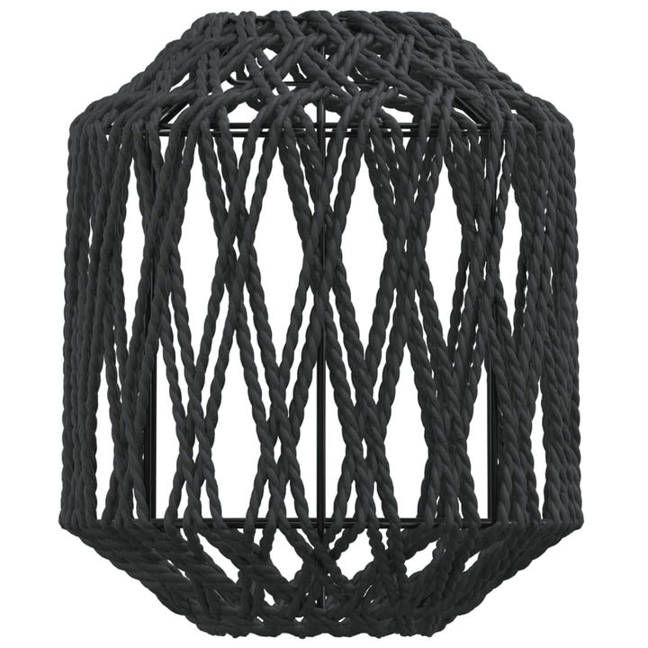 Abajur De Veioză, Negru, Ø23X28 Cm, Fier Și Hârtie