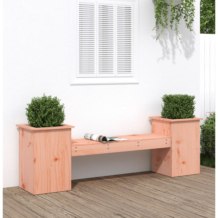 Banchetă Cu Jardiniere, Maro Miere, 184,5X39,5X56,5 Cm