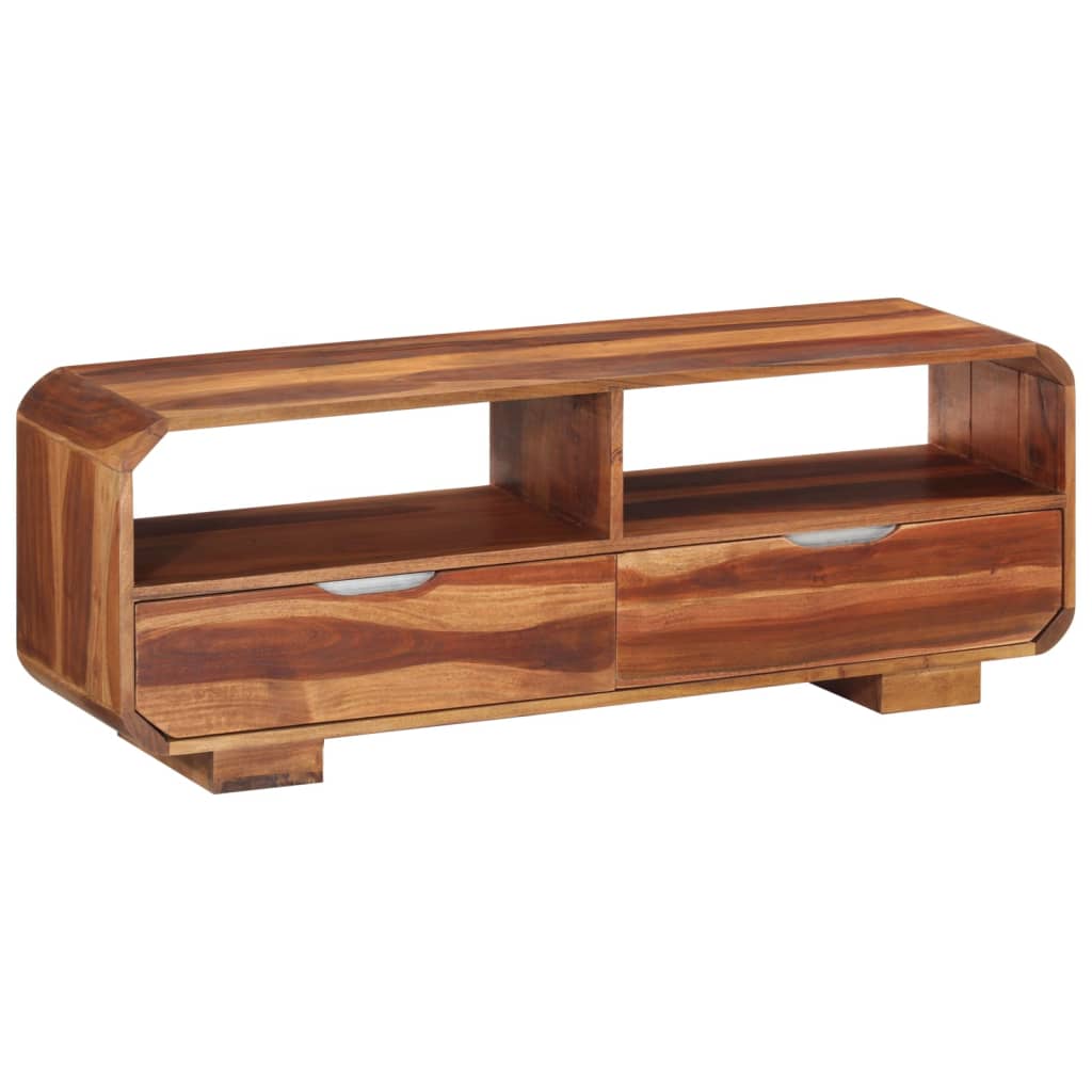 Comodă Tv, 110X30X40 Cm, Lemn Masiv De Acacia