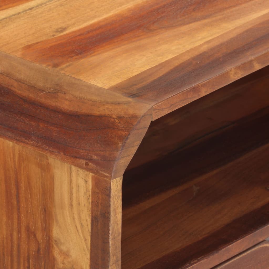Comodă Tv, 110X30X40 Cm, Lemn Masiv De Acacia
