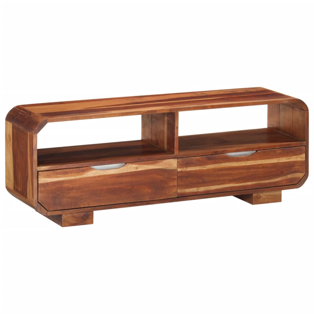 Comodă Tv, 110X30X40 Cm, Lemn Masiv De Acacia