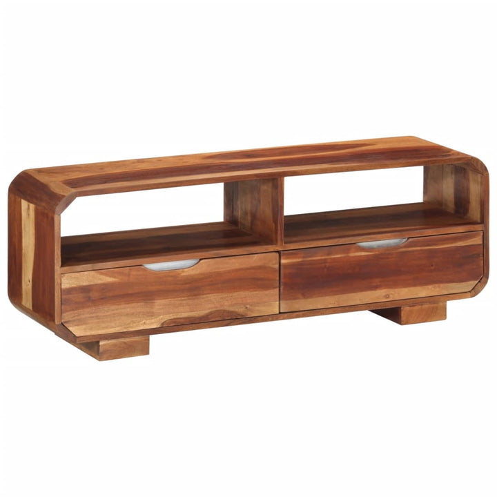 Comodă Tv, 110X30X40 Cm, Lemn Masiv De Acacia