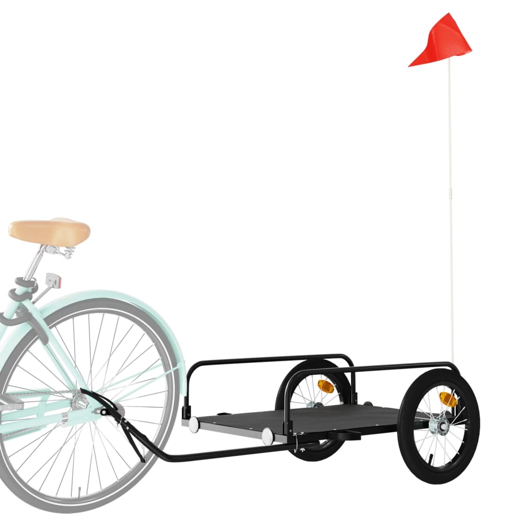 Remorcă De Bicicletă, Negru, , Fier