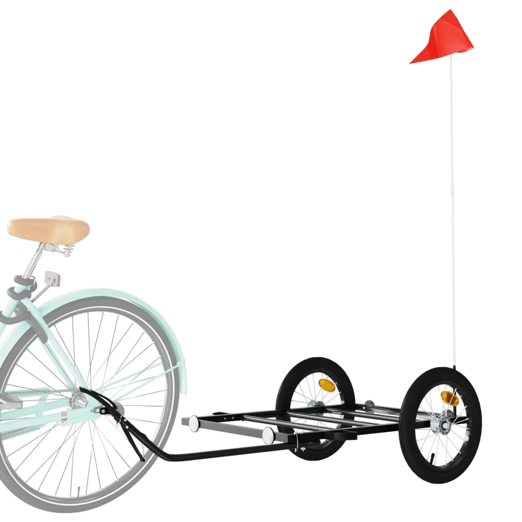 Remorcă De Bicicletă, Negru, , Fier