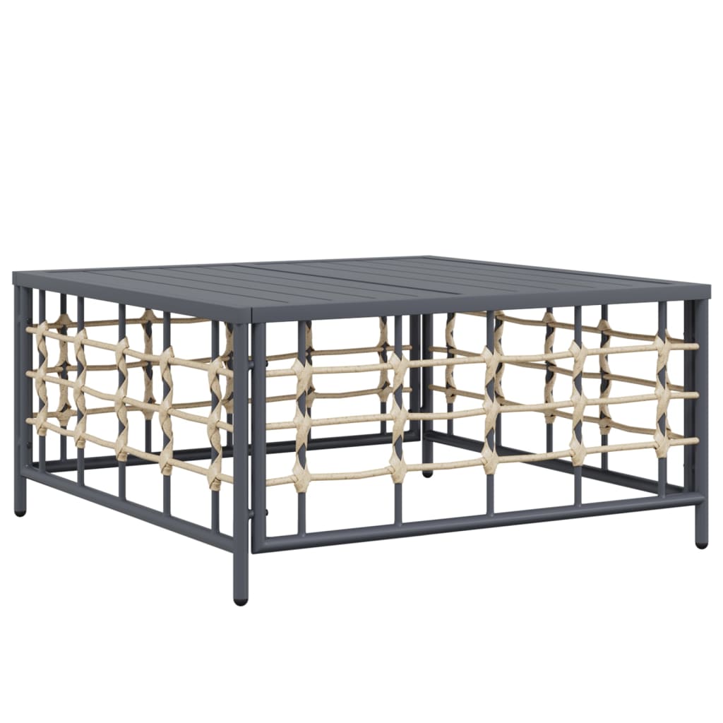 Set Mobilier De Grădină Cu Perne, 11 Piese, Antracit, Poliratan