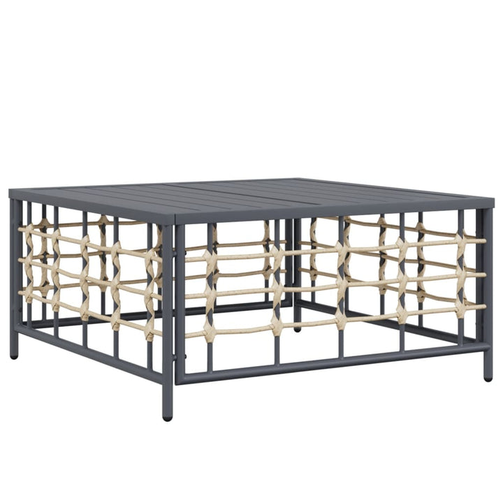 Set Mobilier De Grădină Cu Perne, 9 Piese, Antracit, Poliratan