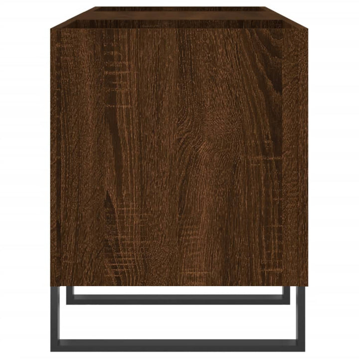 Dulap Pentru Discuri Stejar Maro, 121X38X48 Cm, Lemn Prelucrat