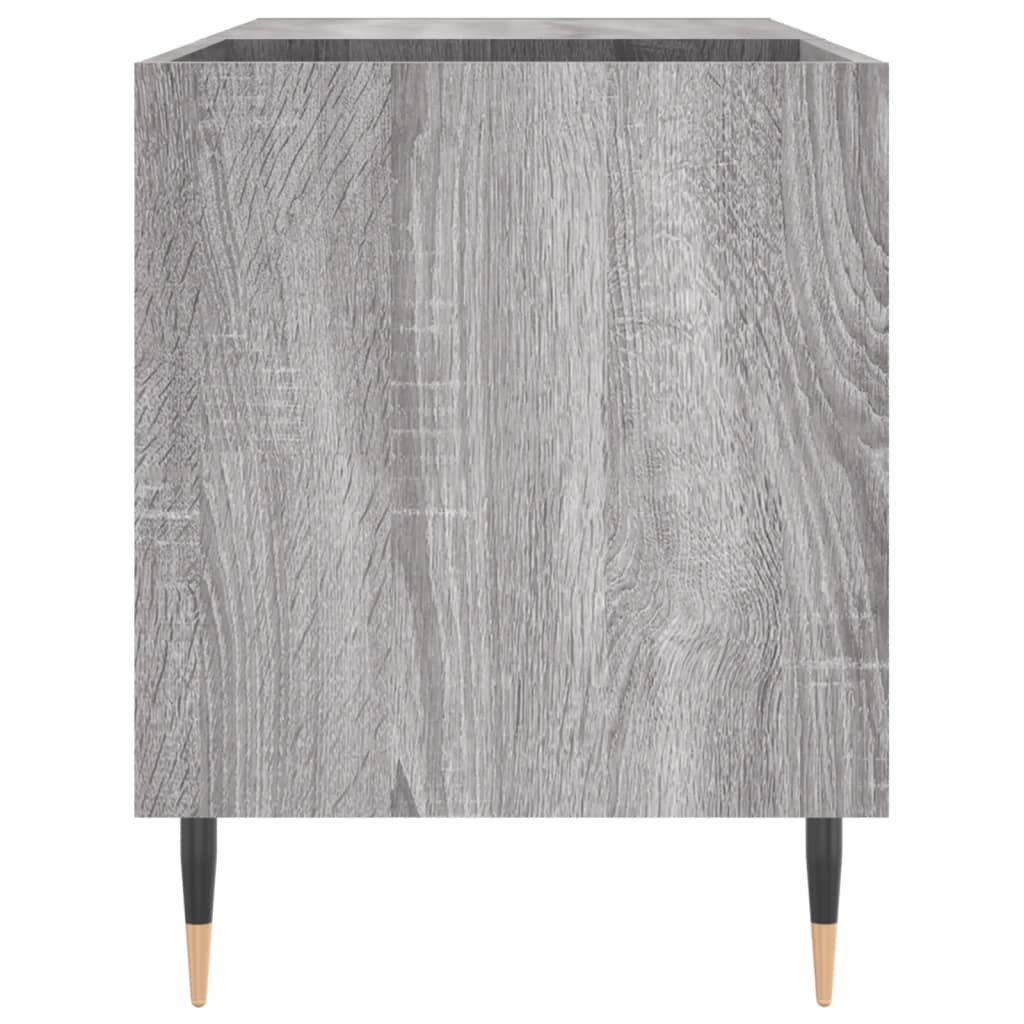 Dulap Pentru Discuri Gri Sonoma 85X38X48 Cm Lemn Prelucrat